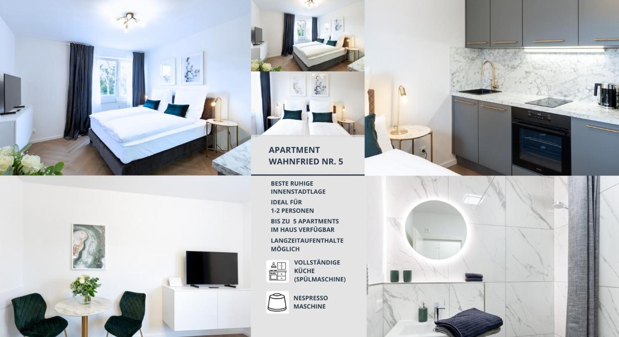 Apartment Wahnfried No5 - Zentrales Cityapartment Kueche Mit Duschbad - 300M Zur Fussgaengerzone Байройт Экстерьер фото